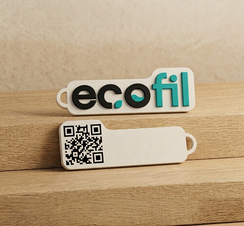 Llavero personalizado 3 colores impresión 3D ecofil