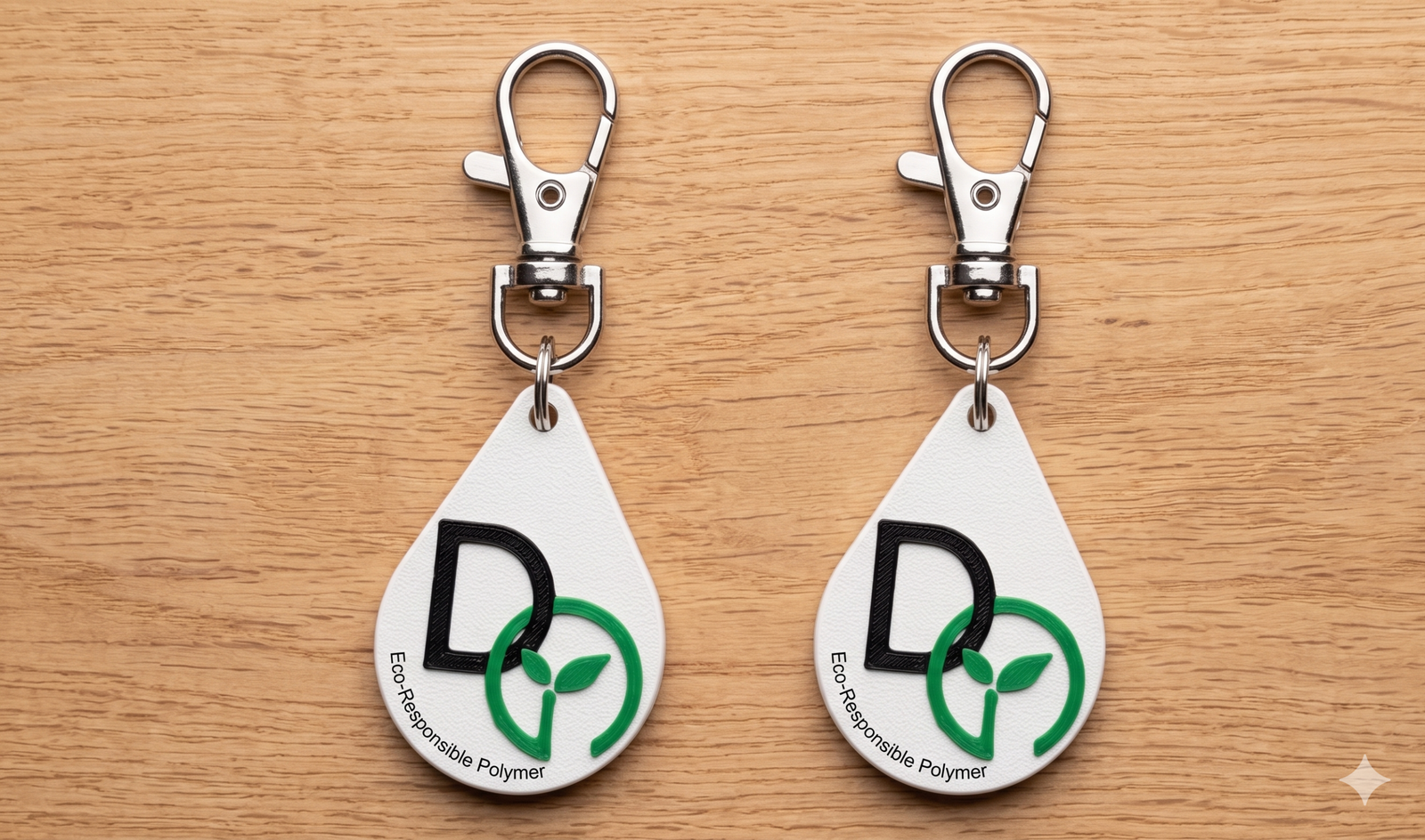 Llavero personalizado con tecnología NFC impresión 3D ecofil